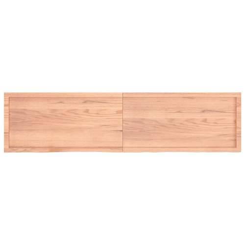 Stolna ploča svjetlosmeđa 200x50x(2-6) cm tretirana hrastovina - Svjetlosmeđa 200 x 50 x 6 cm 1 Cijena