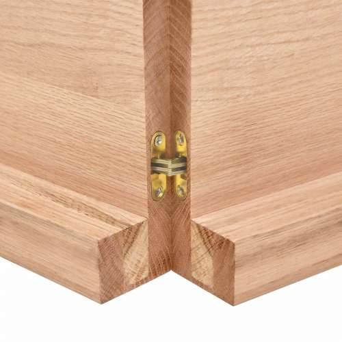 Stolna ploča svjetlosmeđa 200x50x(2-6) cm tretirana hrastovina - Svjetlosmeđa 200 x 50 x 6 cm 1 Cijena