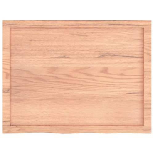 Stolna ploča svjetlosmeđa 80x60x(2-6) cm tretirana hrastovina - Svjetlosmeđa 80 x 60 x 6 cm 1 Cijena