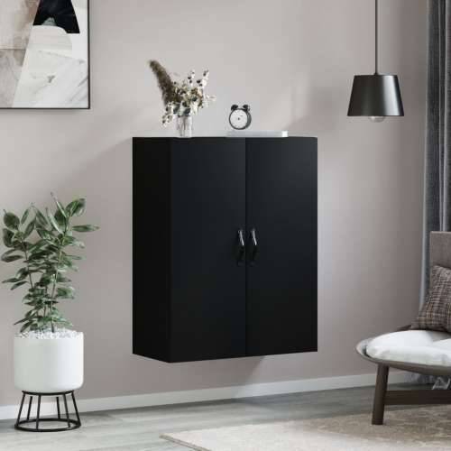 Zidni ormarić crni 69,5 x 34 x 90 cm od konstruiranog drva - Crna 1 Cijena
