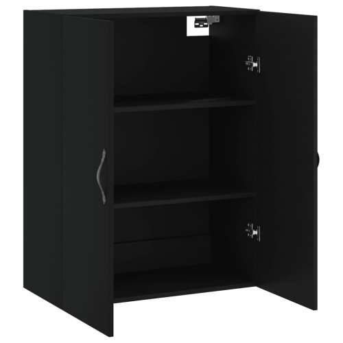 Zidni ormarić crni 69,5 x 34 x 90 cm od konstruiranog drva - Crna 1 Cijena