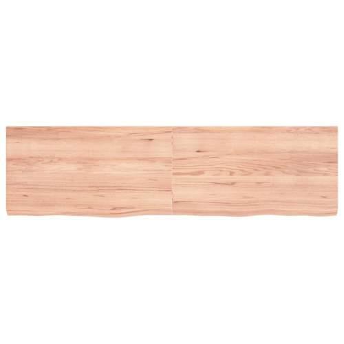 Stolna ploča svjetlosmeđa 180x50x(2-6) cm tretirana hrastovina - Svjetlosmeđa 180 x 50 x 6 cm 1 Cijena