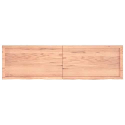 Stolna ploča svjetlosmeđa 180x50x(2-6) cm tretirana hrastovina - Svjetlosmeđa 180 x 50 x 6 cm 1 Cijena