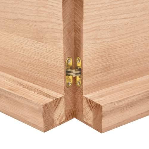 Stolna ploča svjetlosmeđa 180x50x(2-6) cm tretirana hrastovina - Svjetlosmeđa 180 x 50 x 6 cm 1 Cijena