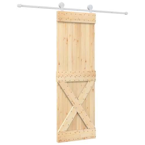 Klizna vrata s priborom za montažu 70 x 210 cm masivna borovina Cijena
