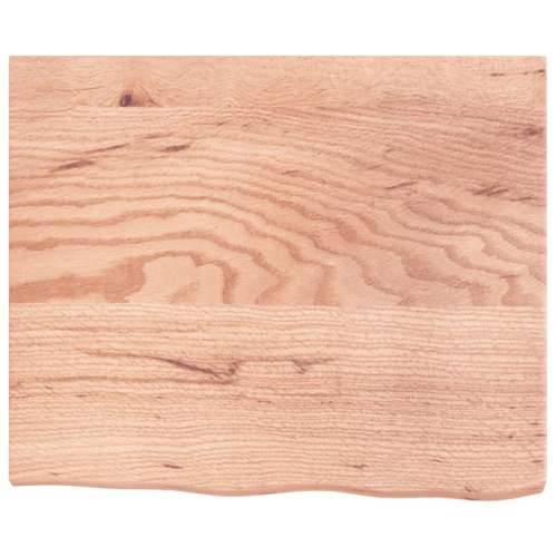 Stolna ploča svjetlosmeđa 60x50x(2-4) cm tretirana hrastovina - Svjetlosmeđa 60 x 50 x 4 cm 1 Cijena