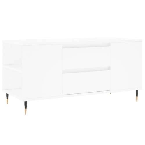 Stolić za kavu bijeli 102 x 44,5 x 50 cm od konstruiranog drva - Bijela 1 Cijena