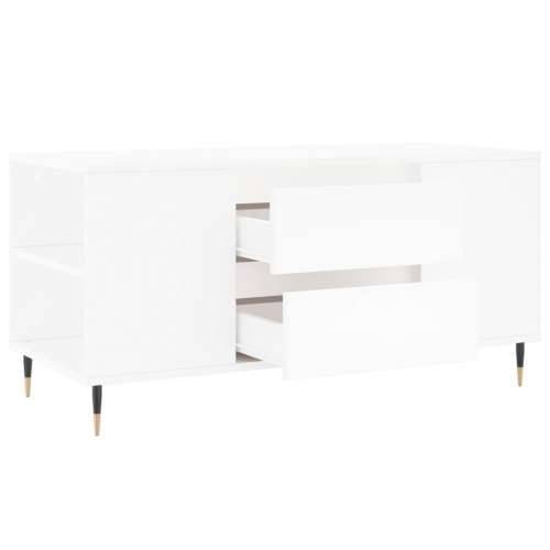 Stolić za kavu bijeli 102 x 44,5 x 50 cm od konstruiranog drva - Bijela 1 Cijena