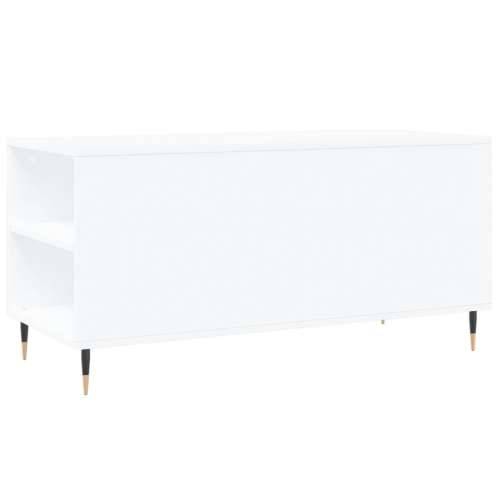 Stolić za kavu bijeli 102 x 44,5 x 50 cm od konstruiranog drva - Bijela 1 Cijena