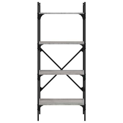 Regal za knjige 4 razine boja hrasta 56x31,5x138,5 cm drveni - Sivi hrast sonoma 1 138.5 cm Cijena