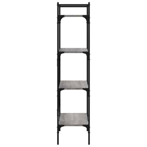 Regal za knjige 4 razine boja hrasta 56x31,5x138,5 cm drveni - Sivi hrast sonoma 1 138.5 cm Cijena