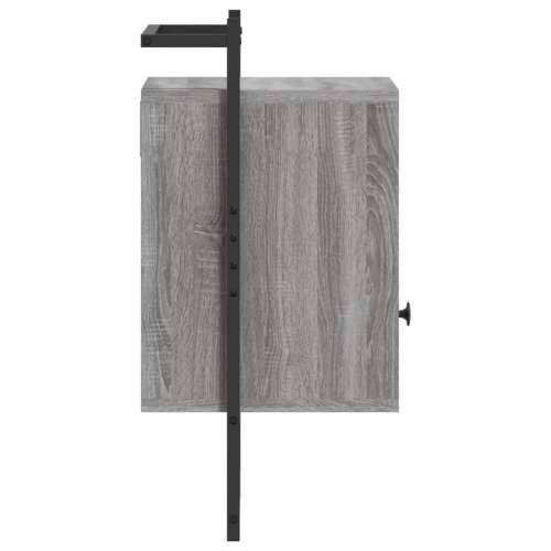Noćni ormarić zidni boja hrasta 40x30x61 cm konstruirano drvo - Sivi hrast sonoma 1 Cijena