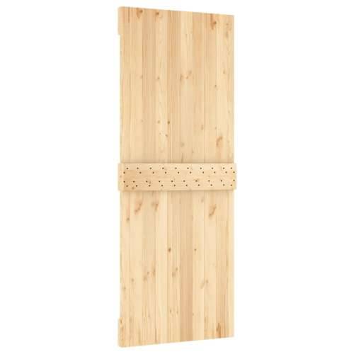 Klizna vrata s priborom za montažu 80 x 210 cm masivna borovina Cijena