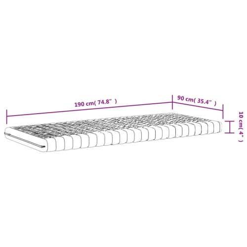 Madraci od pjene 2 kom bijeli 90 x 190 cm 7 zona tvrdoća 20 ILD - 90 x 190 cm 2 Cijena