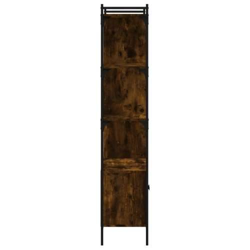Regal za knjige s vratima boja hrasta 76,5x30x154,5 cm drveni - Dimljeni hrast 1 76.5 cm Cijena