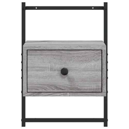 Noćni ormarić zidni boja hrasta 35x30x51 cm konstruirano drvo - Sivi hrast sonoma 1 Cijena