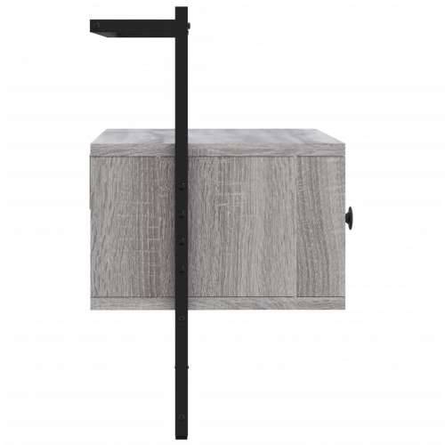 TV ormarić zidni boja hrasta 60,5x30x51 cm konstruirano drvo - Sivi hrast sonoma 1 60.5 cm Cijena