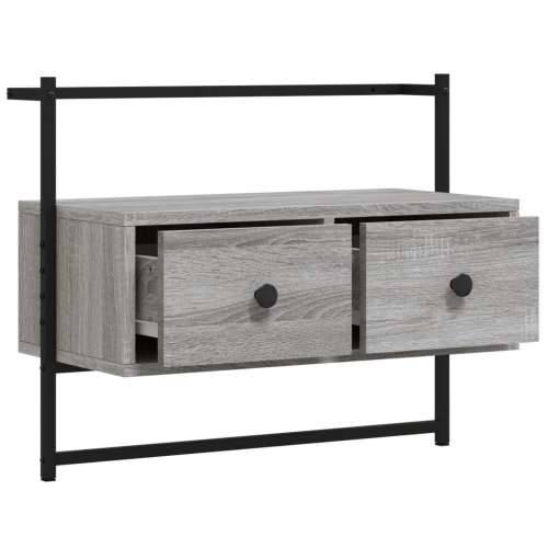 TV ormarić zidni boja hrasta 60,5x30x51 cm konstruirano drvo - Sivi hrast sonoma 1 60.5 cm Cijena