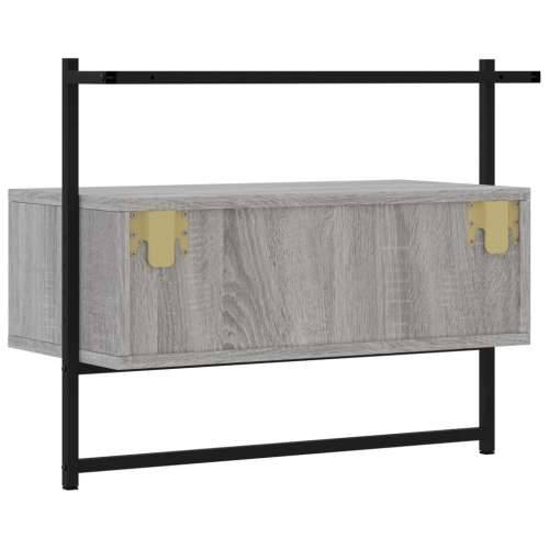TV ormarić zidni boja hrasta 60,5x30x51 cm konstruirano drvo - Sivi hrast sonoma 1 60.5 cm Cijena