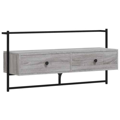 TV ormarić zidni boja hrasta 100,5x30x51 cm konstruirano drvo - Sivi hrast sonoma 1 100.5 cm Cijena