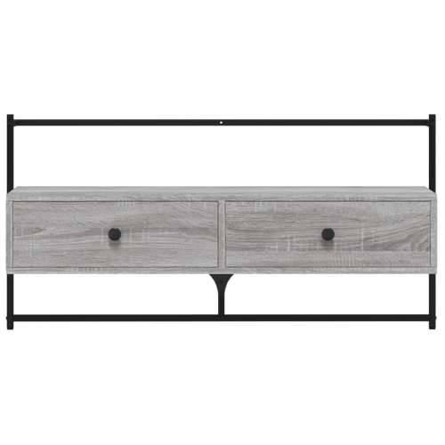 TV ormarić zidni boja hrasta 100,5x30x51 cm konstruirano drvo - Sivi hrast sonoma 1 100.5 cm Cijena