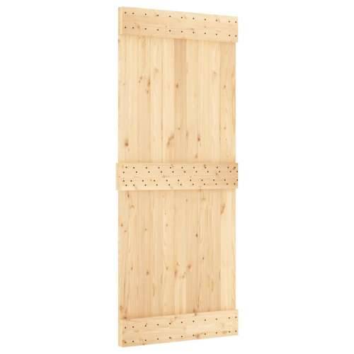 Klizna vrata s priborom za montažu 85 x 210 cm masivna borovina Cijena