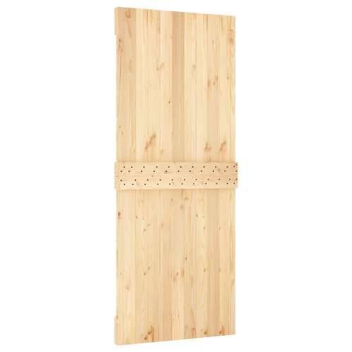 Klizna vrata s priborom za montažu 85 x 210 cm masivna borovina Cijena