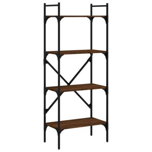 Regal za knjige 4 razine boja hrasta 56x31,5x138,5 cm drveni - Smeđi hrast 1 138.5 cm Cijena