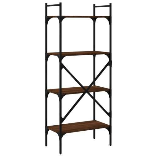 Regal za knjige 4 razine boja hrasta 56x31,5x138,5 cm drveni - Smeđi hrast 1 138.5 cm Cijena