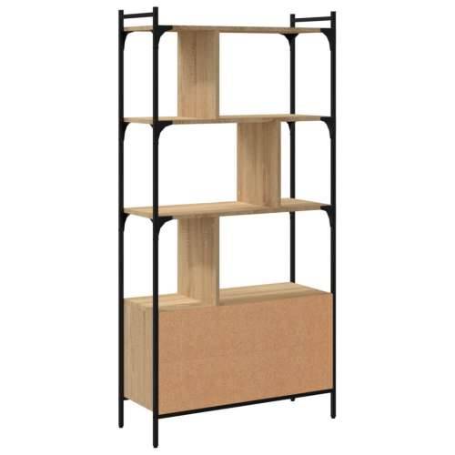 Regal za knjige s vratima boja hrasta 76,5x30x154,5 cm drveni - sonoma hrast 1 76.5 cm Cijena