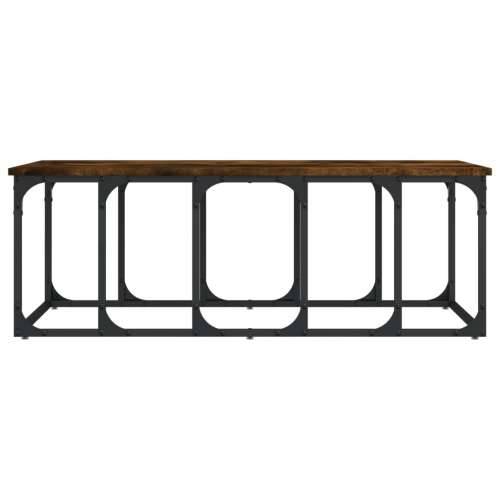 Stolić za kavu boja hrasta 100 x 50 x 35,5 cm konstruirano drvo - Dimljeni hrast 1 Cijena