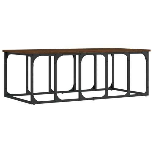 Stolić za kavu boja hrasta 100 x 50 x 35,5 cm konstruirano drvo - Smeđi hrast 1 Cijena