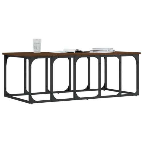 Stolić za kavu boja hrasta 100 x 50 x 35,5 cm konstruirano drvo - Smeđi hrast 1 Cijena