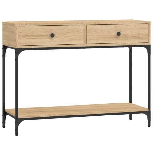 Konzolni stol boja hrasta 100 x 34,5 x 75 cm konstruirano drvo - sonoma hrast 1 100 cm Cijena