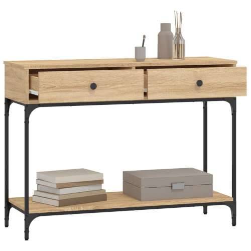 Konzolni stol boja hrasta 100 x 34,5 x 75 cm konstruirano drvo - sonoma hrast 1 100 cm Cijena