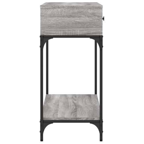 Konzolni stol siva boja hrasta 100x34,5x75 cm konstruirano drvo - Sivi hrast sonoma 1 100 cm Cijena