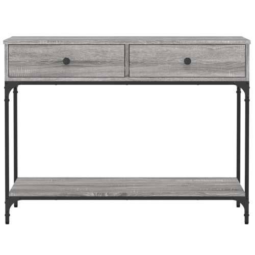 Konzolni stol siva boja hrasta 100x34,5x75 cm konstruirano drvo - Sivi hrast sonoma 1 100 cm Cijena