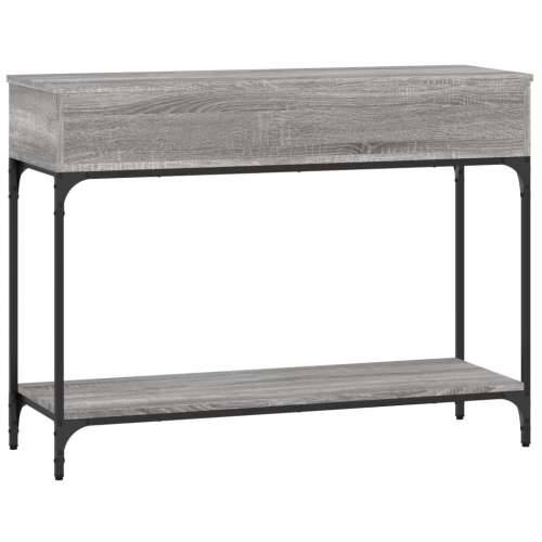 Konzolni stol siva boja hrasta 100x34,5x75 cm konstruirano drvo - Sivi hrast sonoma 1 100 cm Cijena
