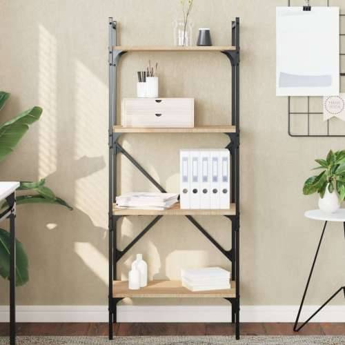 Regal za knjige 4 razine boja hrasta 56x31,5x138,5 cm drveni - sonoma hrast 1 138.5 cm Cijena