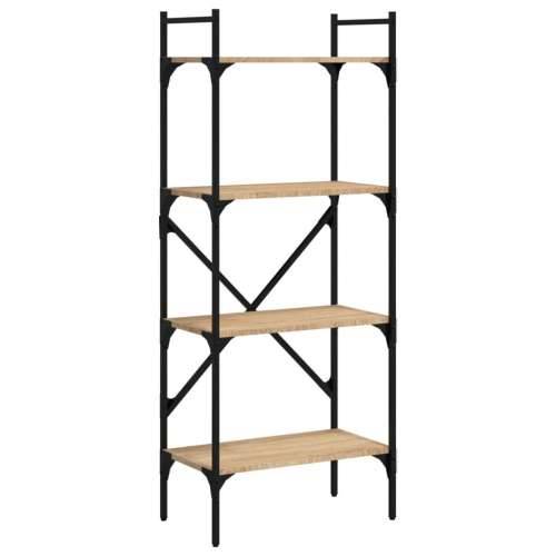 Regal za knjige 4 razine boja hrasta 56x31,5x138,5 cm drveni - sonoma hrast 1 138.5 cm Cijena