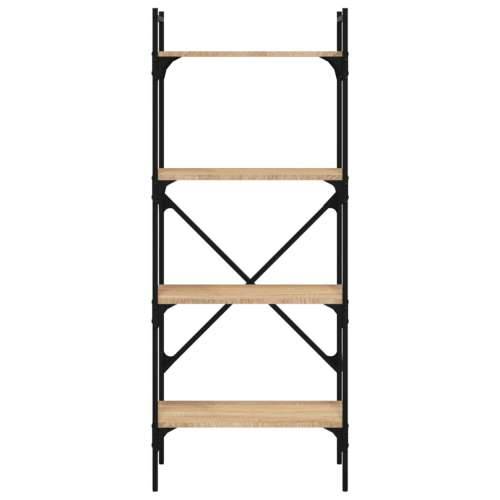 Regal za knjige 4 razine boja hrasta 56x31,5x138,5 cm drveni - sonoma hrast 1 138.5 cm Cijena