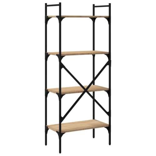 Regal za knjige 4 razine boja hrasta 56x31,5x138,5 cm drveni - sonoma hrast 1 138.5 cm Cijena