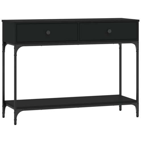 Konzolni stol crni 100 x 34,5 x 75 cm od konstruiranog drva - Crna 1 100 cm Cijena