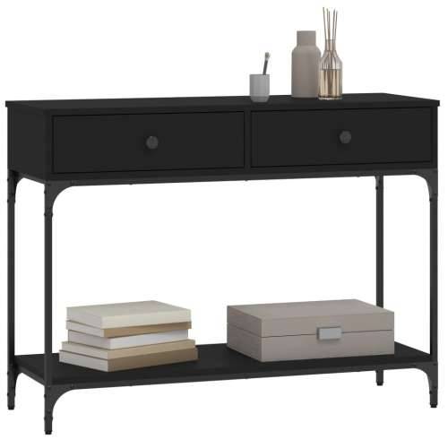 Konzolni stol crni 100 x 34,5 x 75 cm od konstruiranog drva - Crna 1 100 cm Cijena