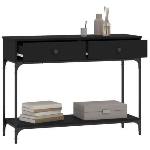 Konzolni stol crni 100 x 34,5 x 75 cm od konstruiranog drva - Crna 1 100 cm Cijena