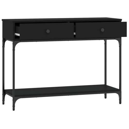 Konzolni stol crni 100 x 34,5 x 75 cm od konstruiranog drva - Crna 1 100 cm Cijena