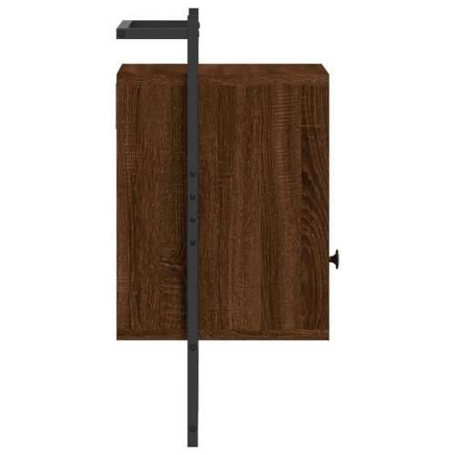 Noćni ormarić zidni boja hrasta 40x30x61 cm konstruirano drvo - Smeđi hrast 1 Cijena