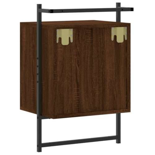 Noćni ormarić zidni boja hrasta 40x30x61 cm konstruirano drvo - Smeđi hrast 1 Cijena