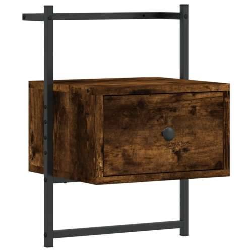 Noćni ormarići zidni 2 kom boja hrasta 35 x 30 x 51 cm drveni - Dimljeni hrast 2 Cijena
