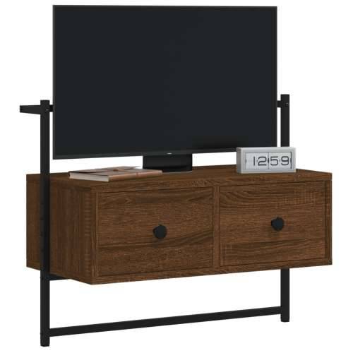 TV ormarić zidni boja hrasta 60,5x30x51 cm konstruirano drvo - Smeđi hrast 1 60.5 cm Cijena